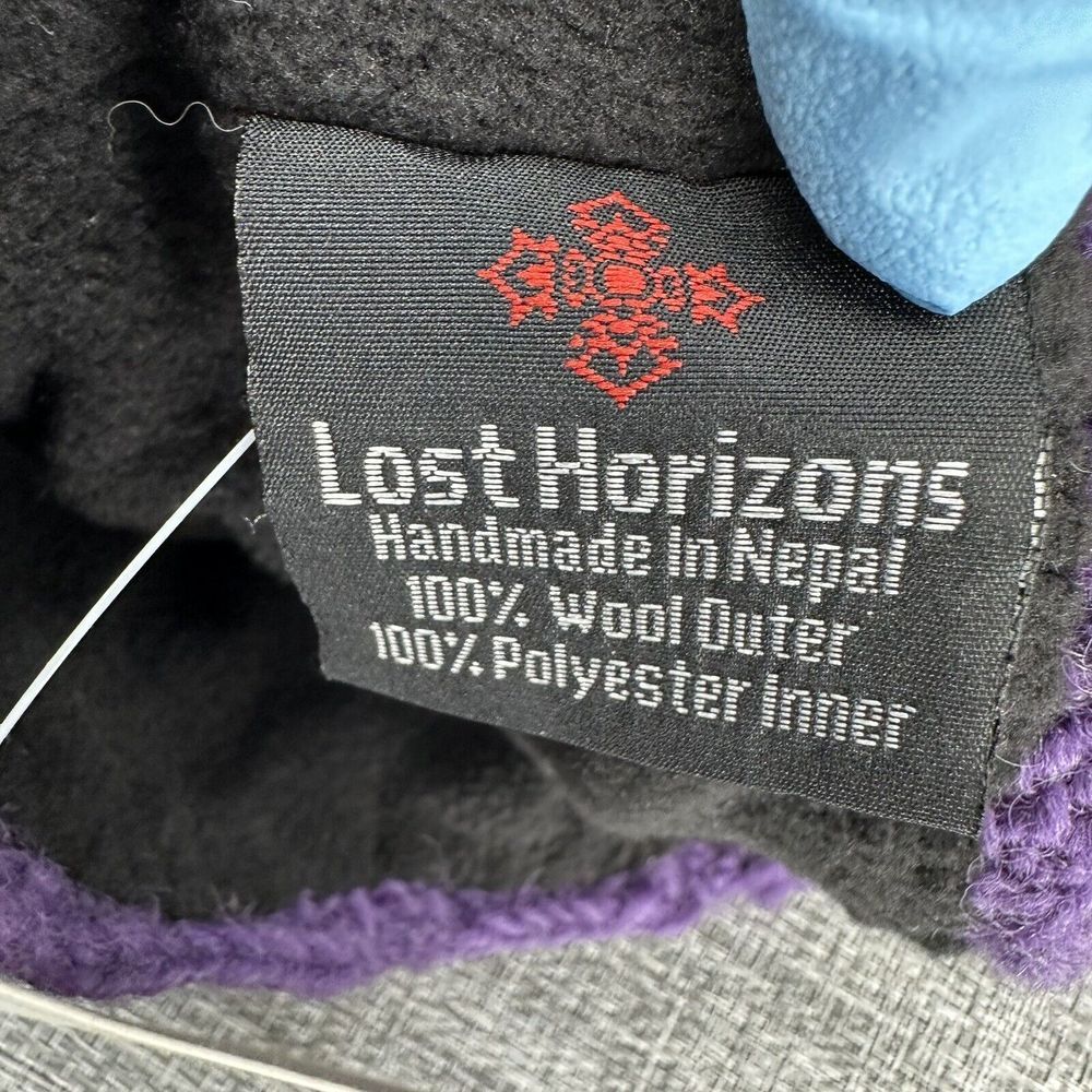 Lost Horizons Crochet Wool Headband Womens OS Polyester Fleece Lined Ski Outdoor - Picture 5 of 8